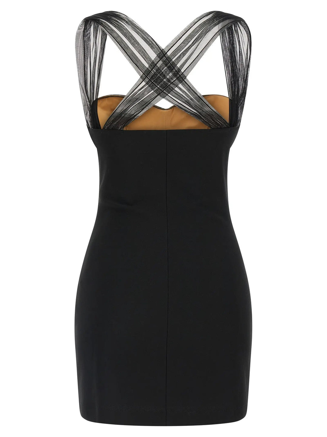 Nensi Dojaka Black Viscose Short Dress