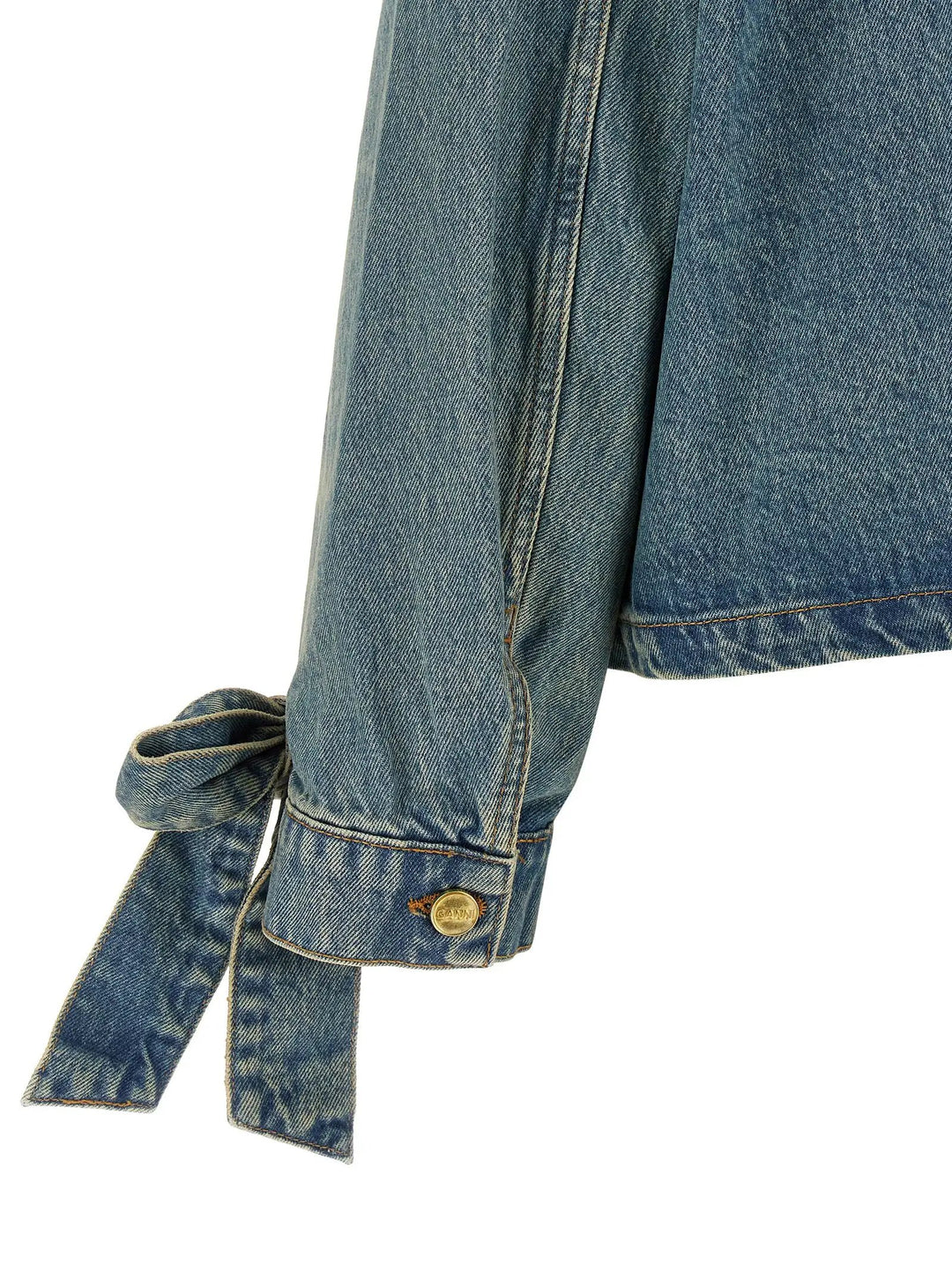 Ganni Blue Organic Cotton Denim Jacket