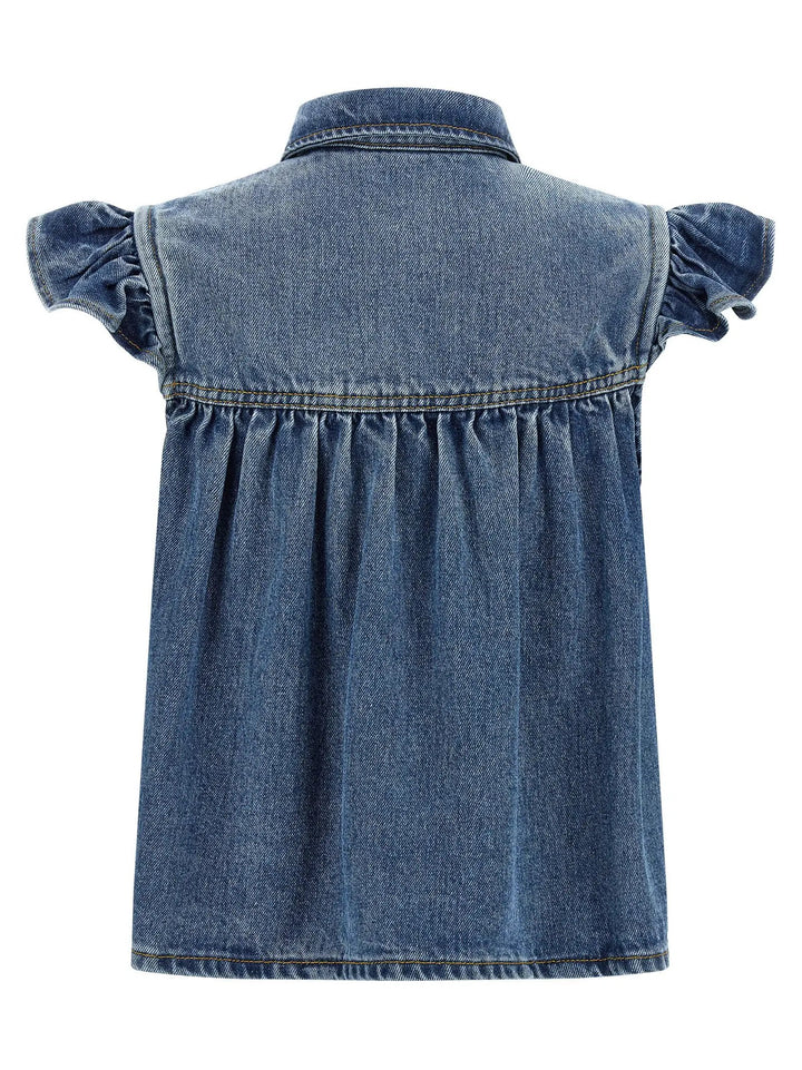 Ganni Blue Denim Shirt