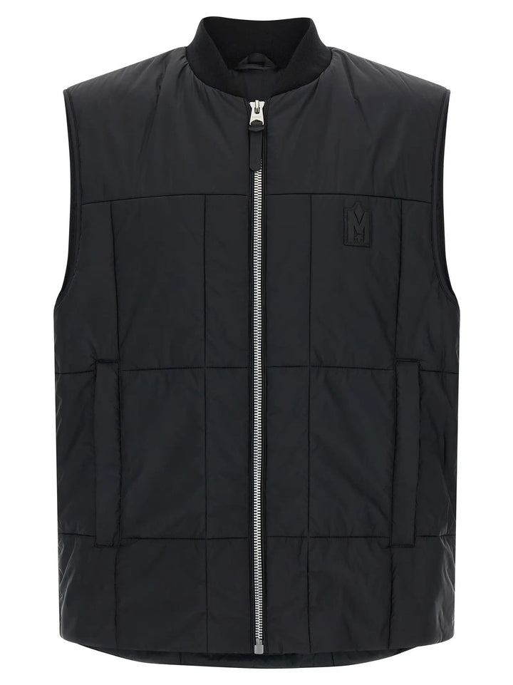 Mackage Black Nylon Sleeveless Jacket