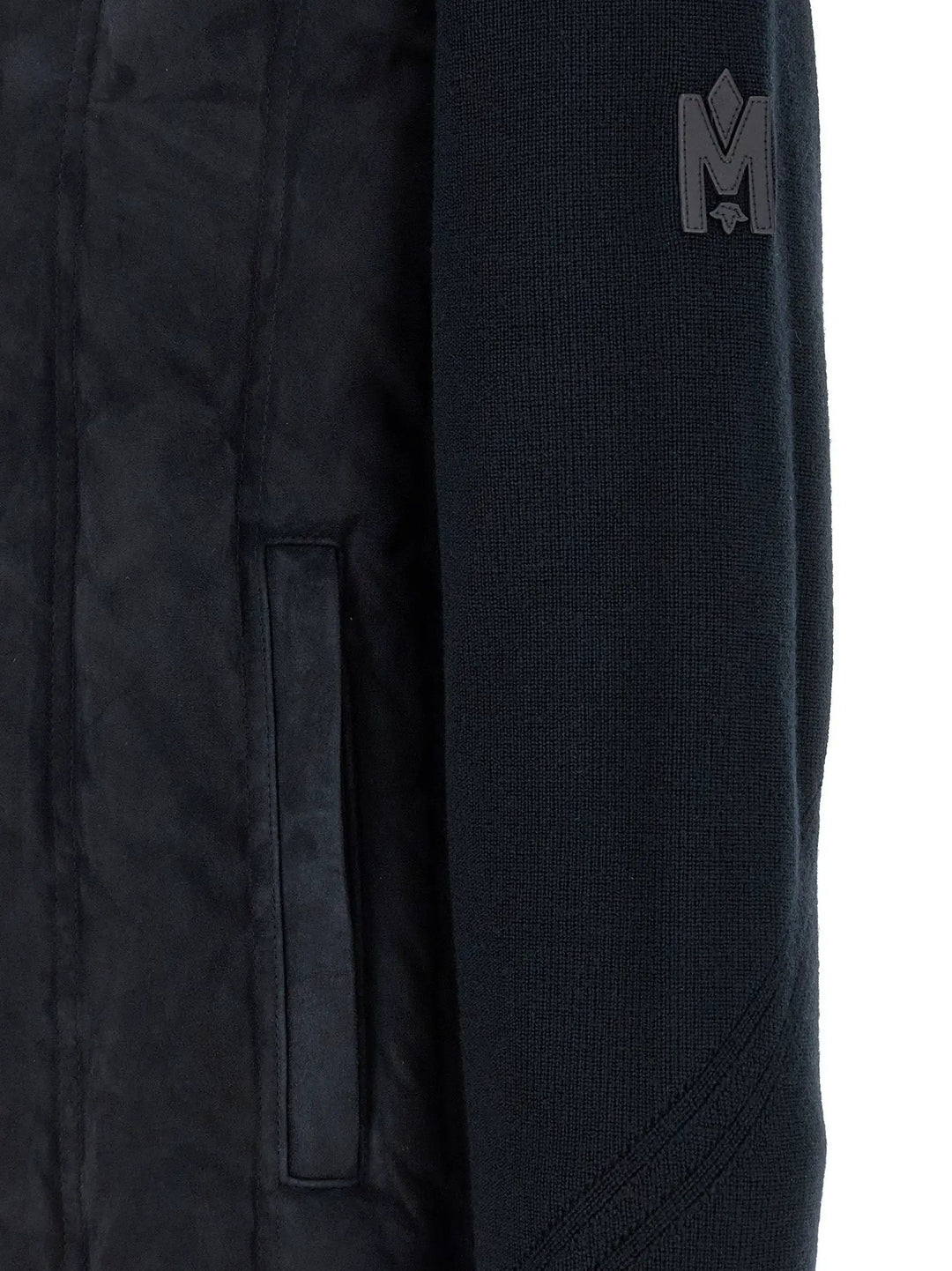 Mackage Blue Virgin Wool Full-Length Jacket