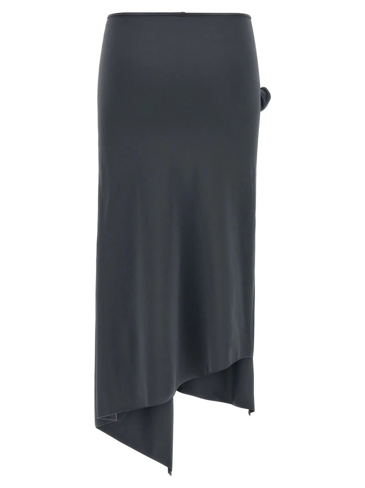 Coperni Gray Polyamide Midi Skirt