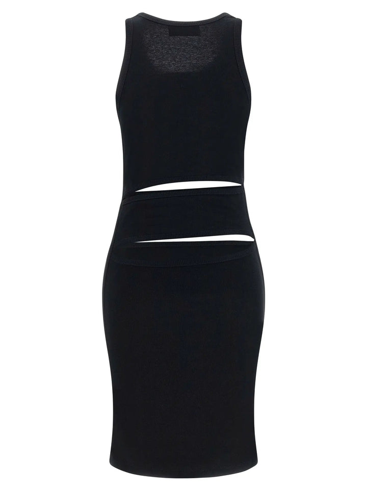 Coperni Black Organic Cotton Short Dress