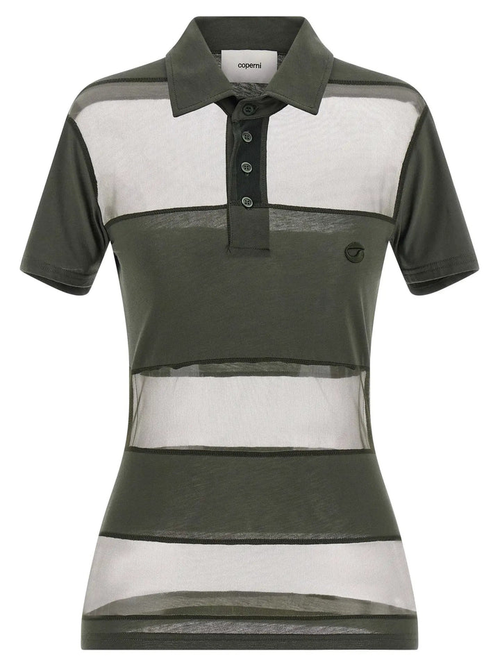 Coperni Bicolor Cotton Polo Shirt