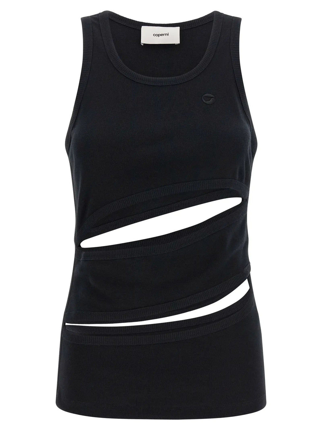 Coperni Black Organic Cotton Tank Tops