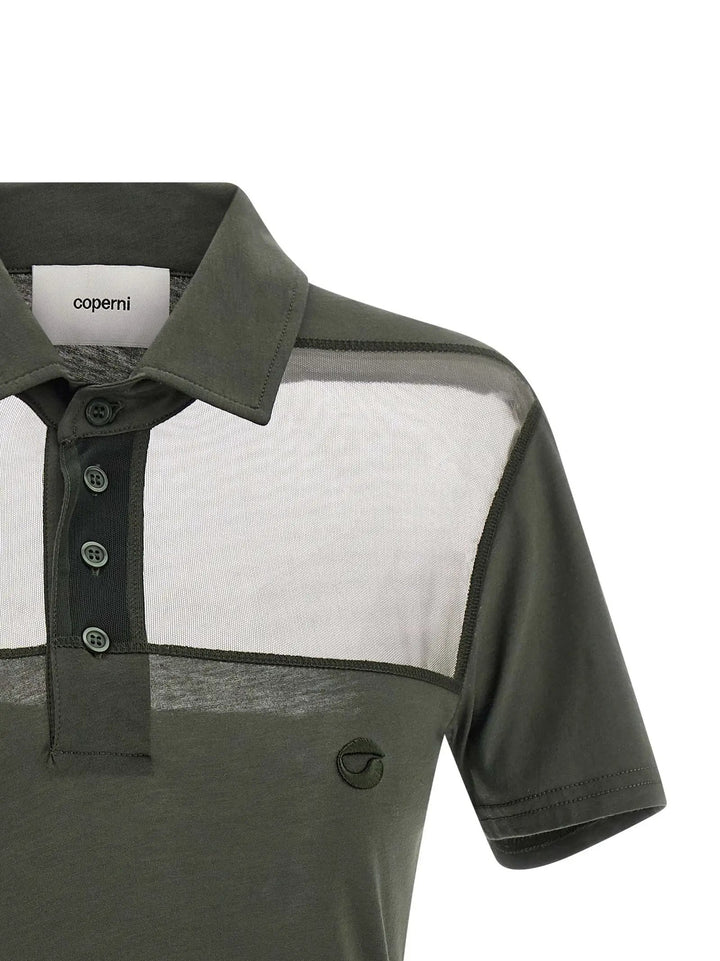 Coperni Bicolor Cotton Polo Shirt