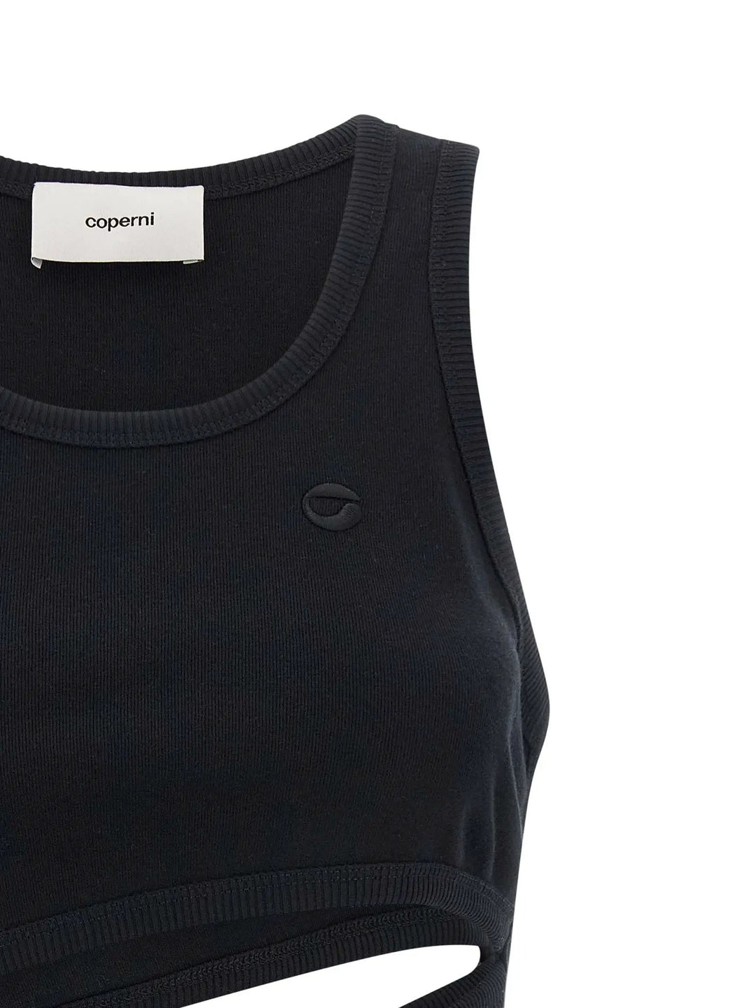 Coperni Black Organic Cotton Tank Tops
