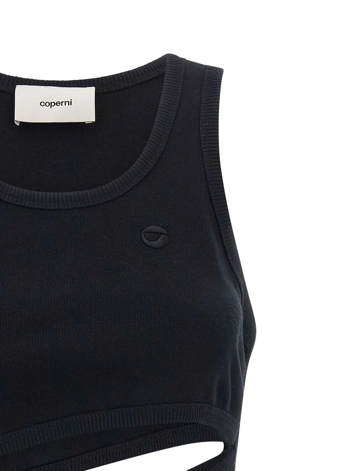 Coperni Black Organic Cotton Tank Tops