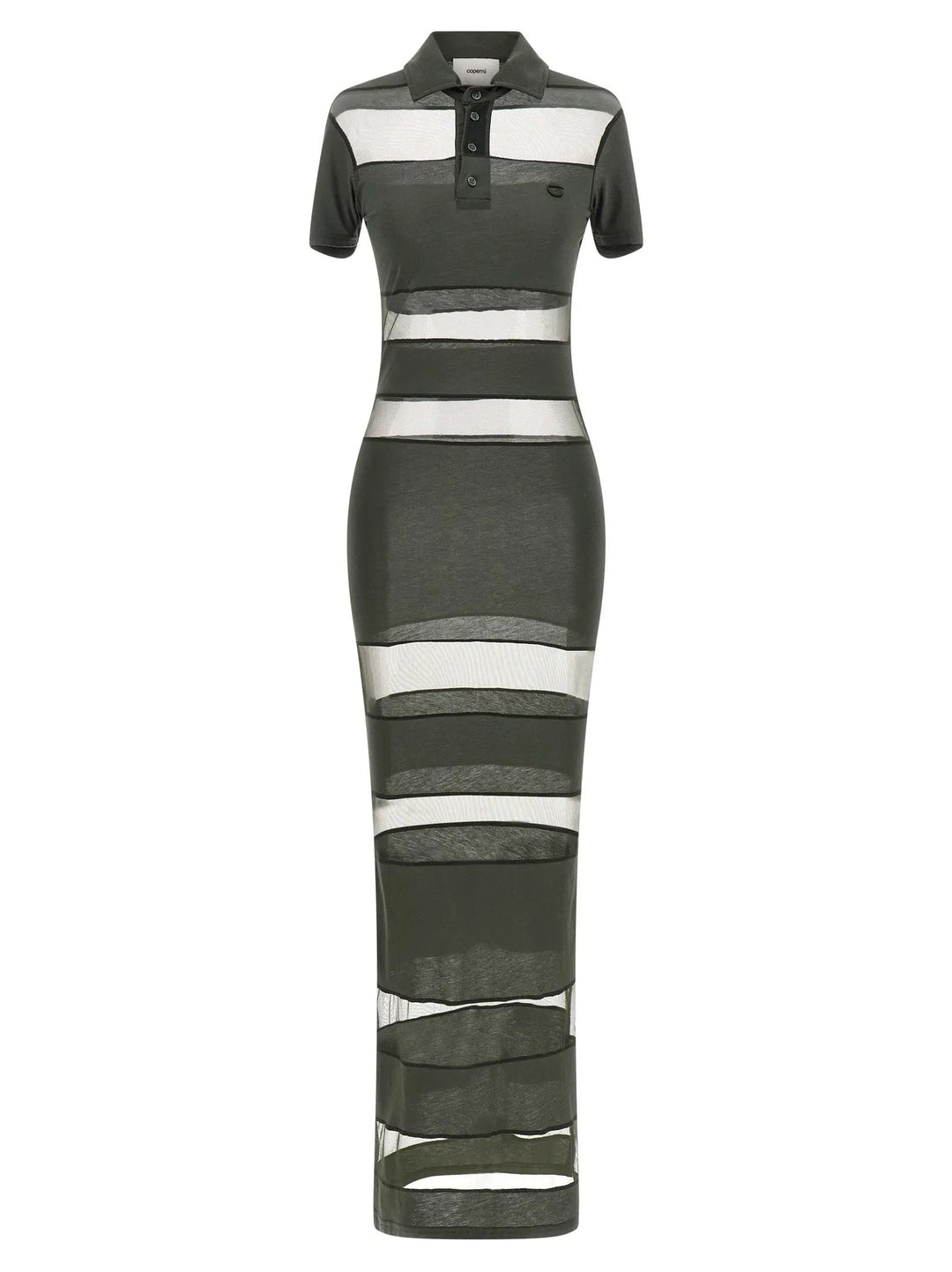 Coperni Bicolor Cotton Long Dress