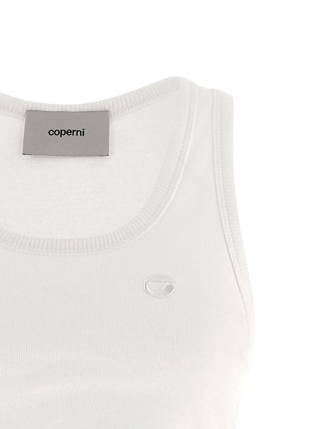Coperni White Organic Cotton Tank Tops