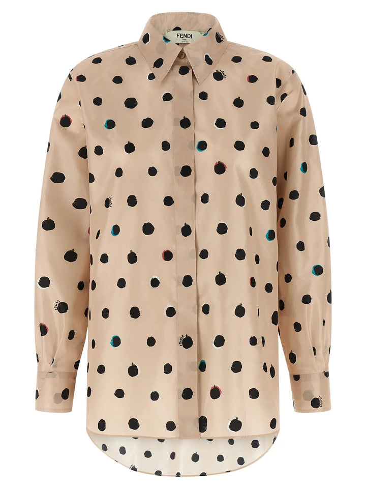 Fendi Multicolor Silk Blouse