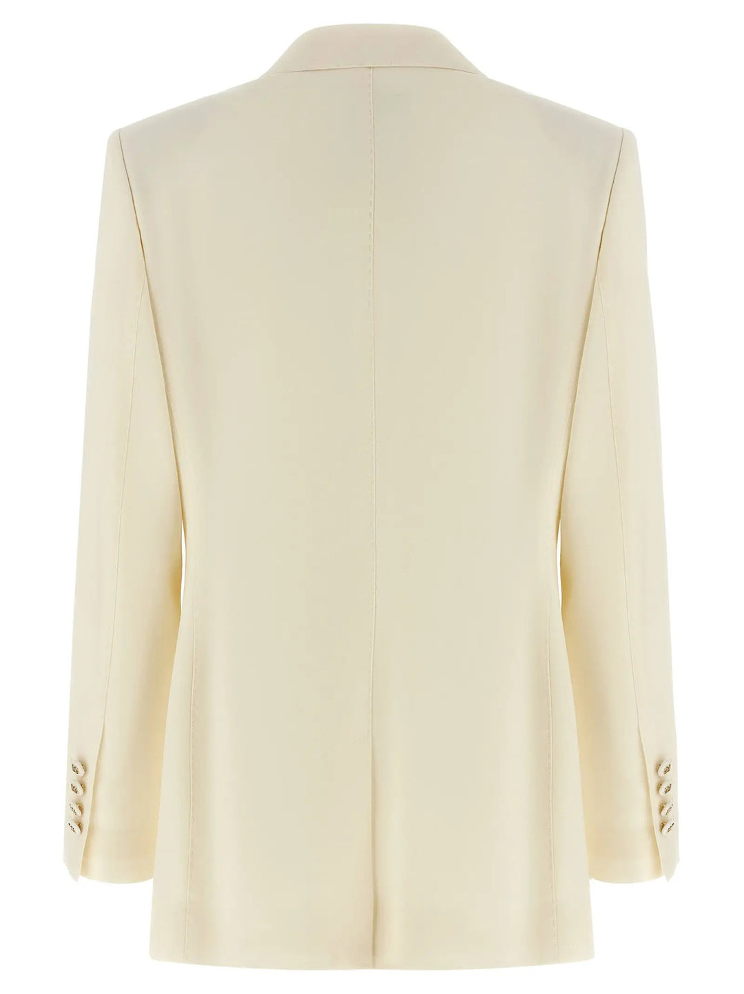 Dolce &amp; Gabbana White Virgin Wool Blazer