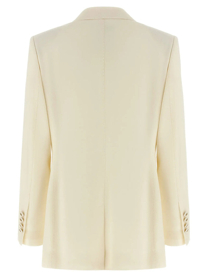 Dolce &amp; Gabbana White Virgin Wool Blazer