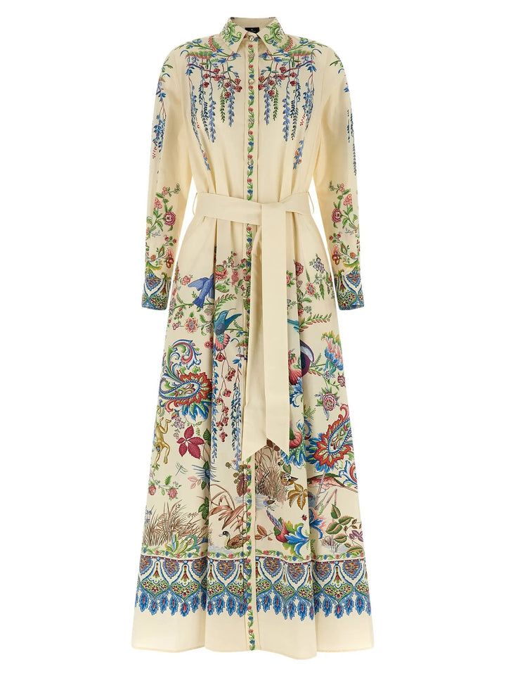 Etro Sample Sale | Etro Multicolor Cotton Long Dress - | Designer outlet