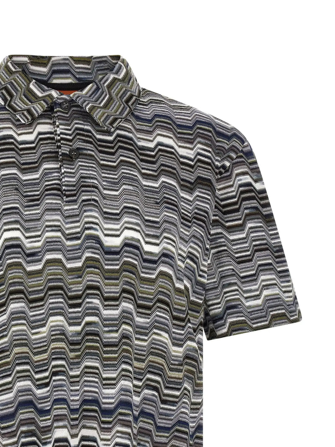 Missoni Bicolor Cotton Polo Shirt