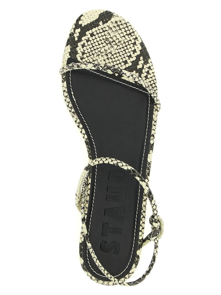 Staud Bicolor Cowhide Flat Sandals