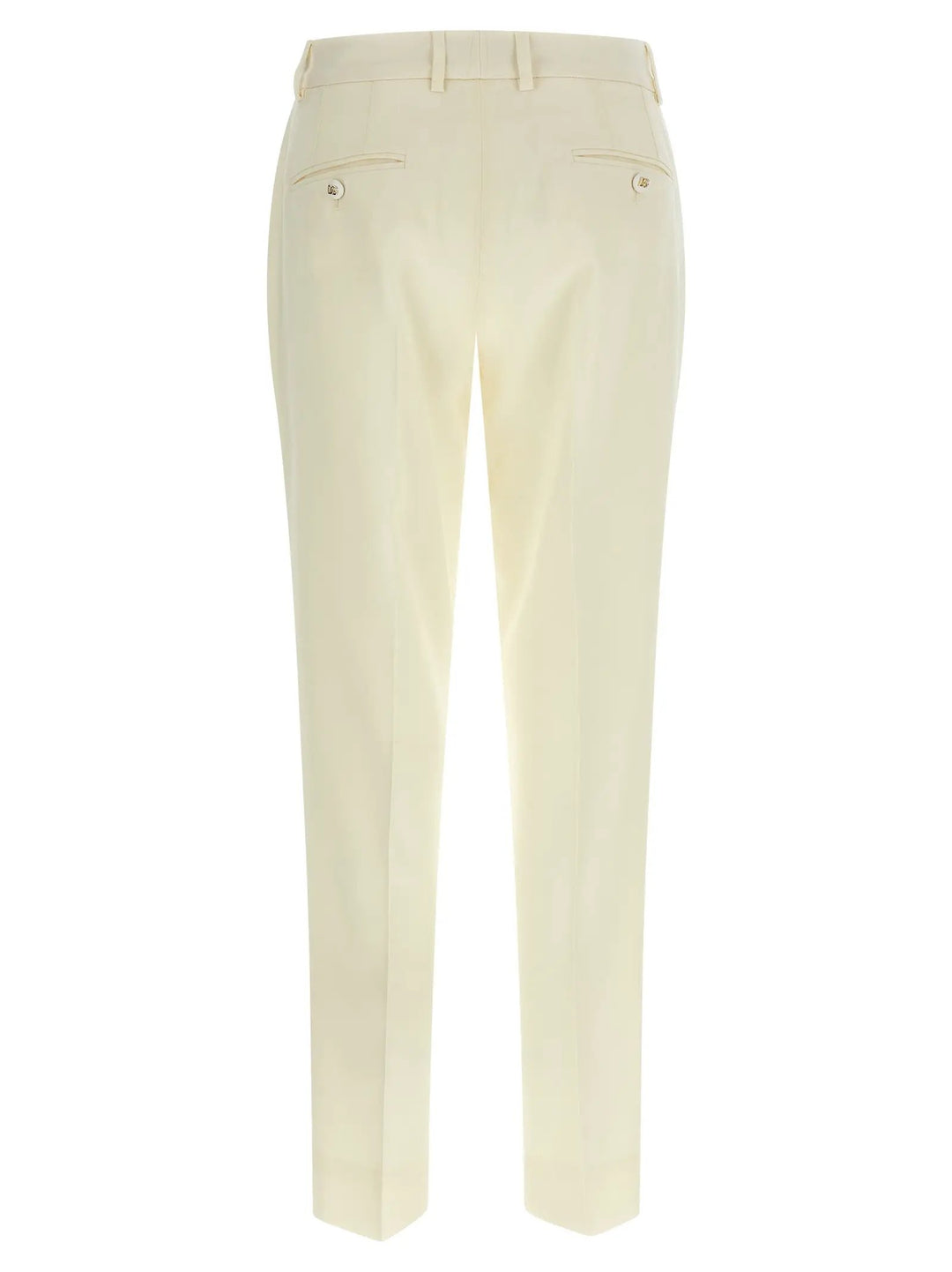 Dolce &amp; Gabbana White Virgin Wool Dress Pants