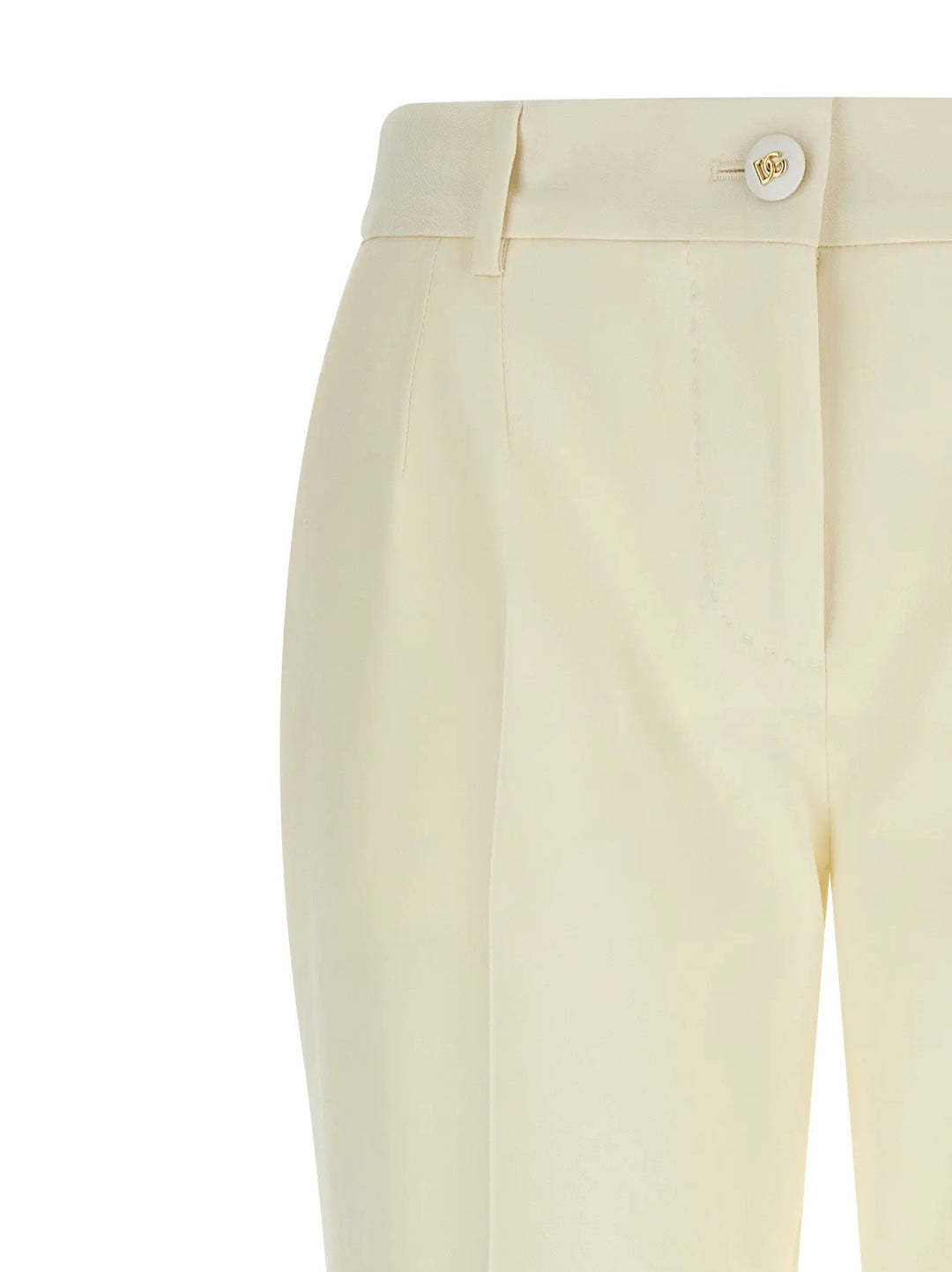 Dolce &amp; Gabbana White Virgin Wool Dress Pants