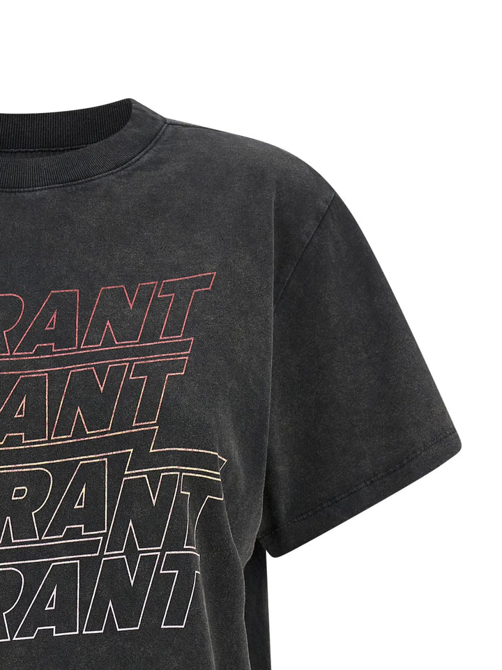 Isabel Marant Étoile Sample Sale | Isabel Marant Étoile Gray Cotton T-Shirt - | Designer outlet