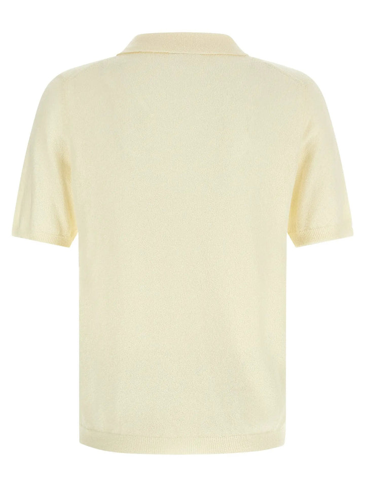 Roberto Collina Beige Cotton Polo Shirt