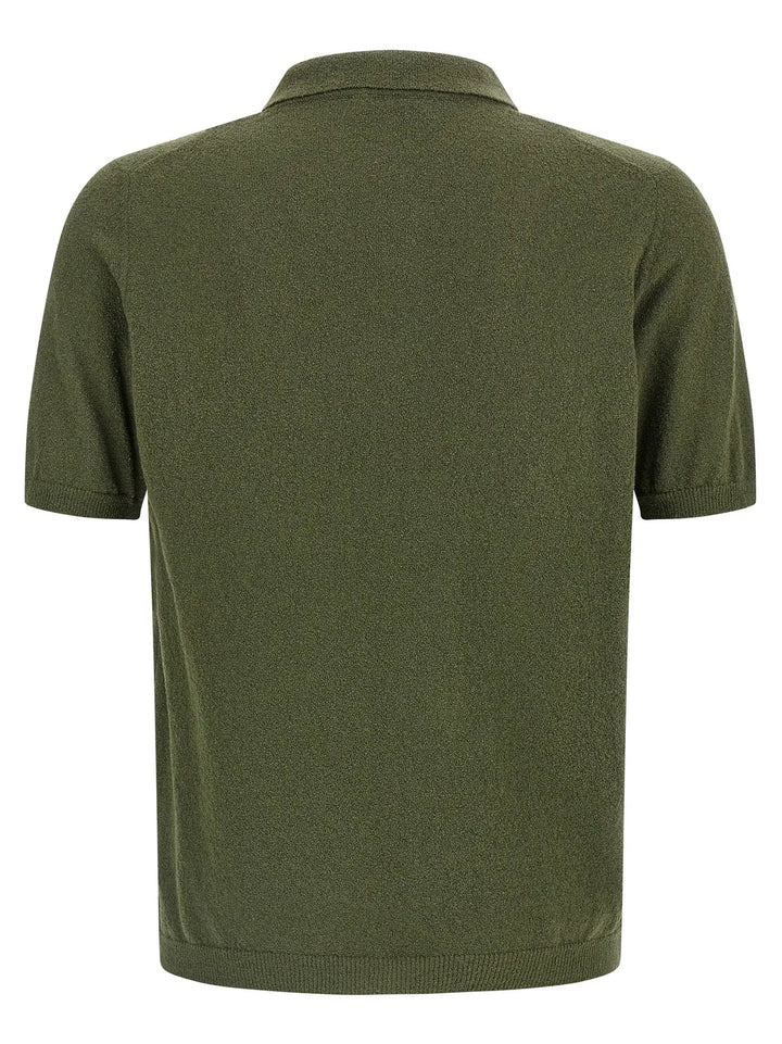Roberto Collina Bicolor Cotton Polo Shirt