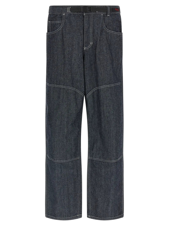 Gramicci Blue Cotton Straight-Leg Jeans