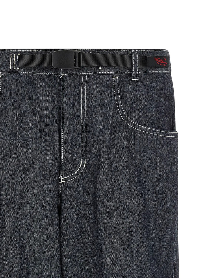 Gramicci Blue Cotton Straight-Leg Jeans