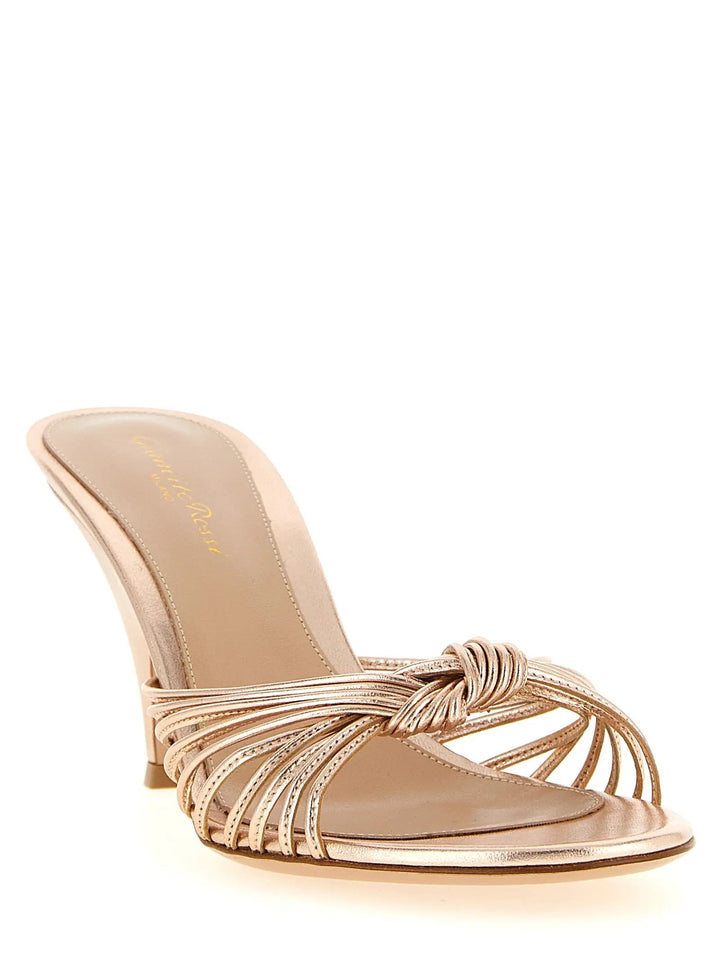 Gianvito Rossi Sample Sale | Gianvito Rossi Multicolor Lamb Leather Stiletto Heel Sandals - | Designer outlet