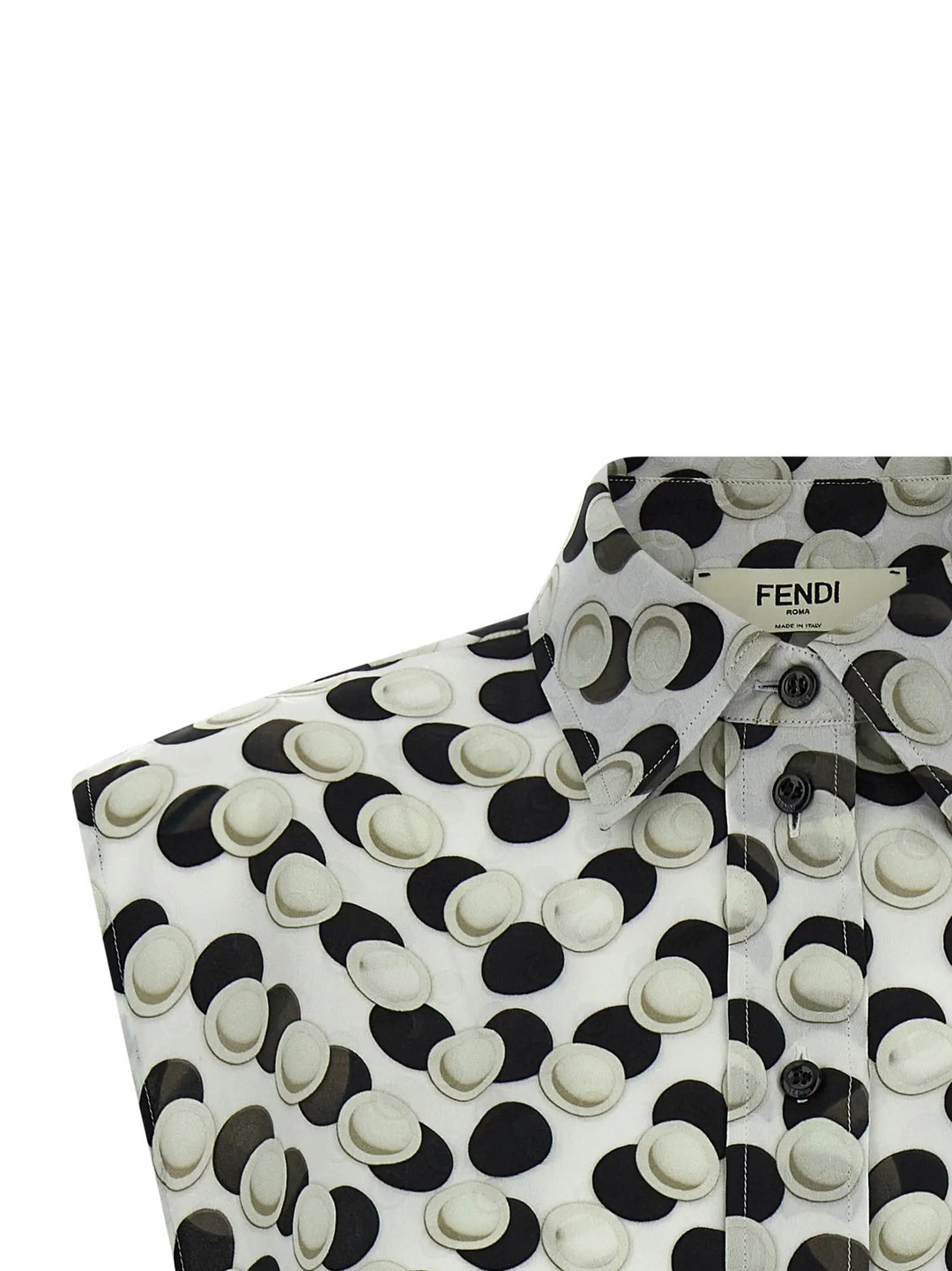 Fendi Multicolor Silk Pattern Shirt