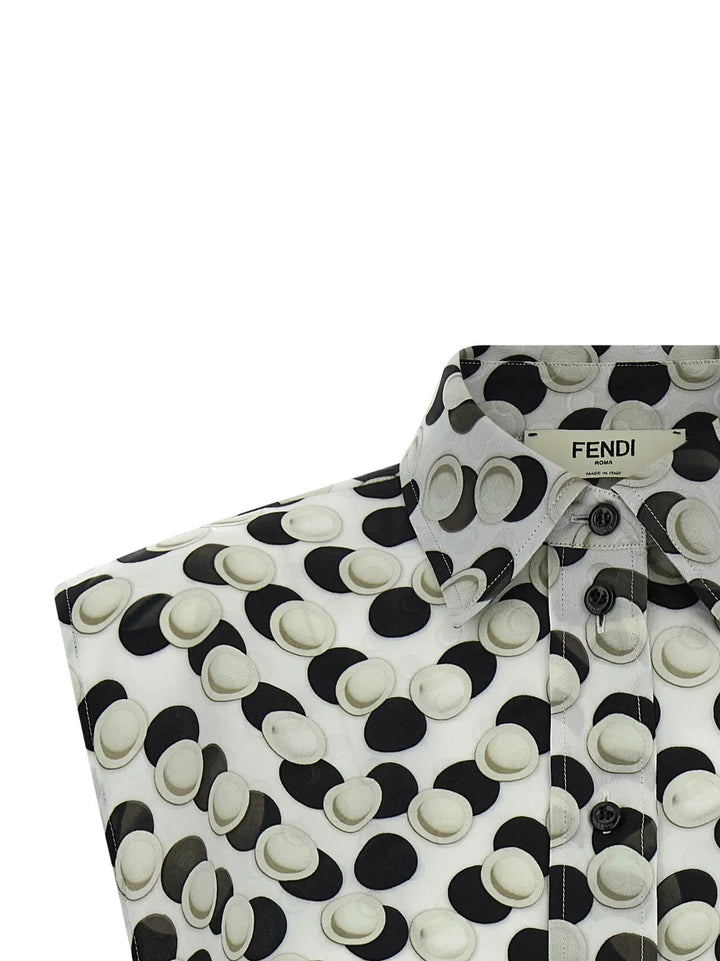Fendi Multicolor Silk Pattern Shirt
