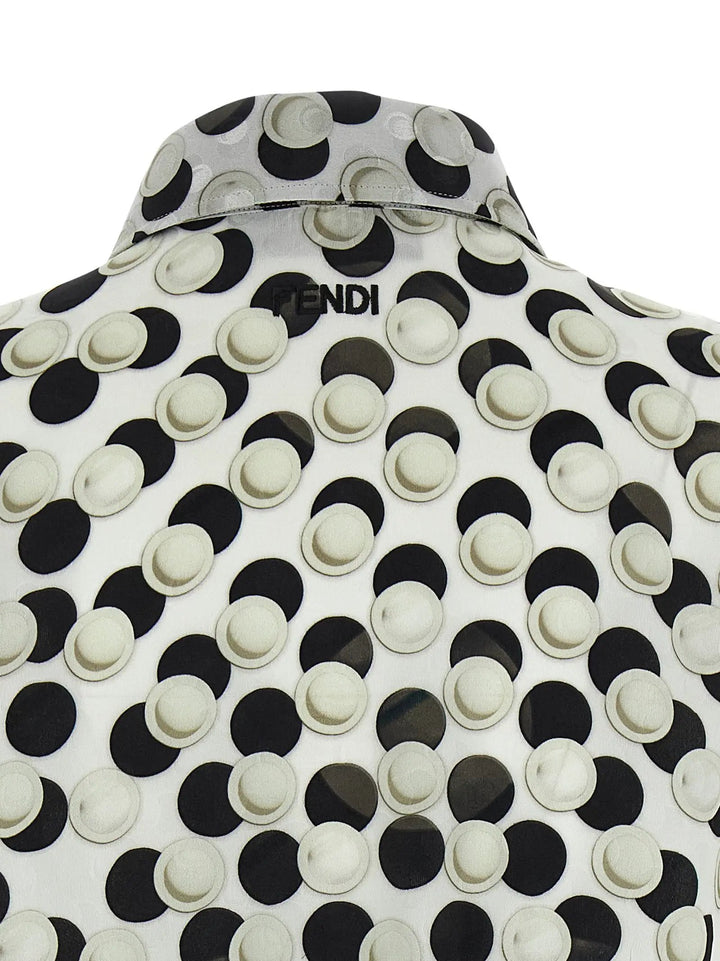 Fendi Multicolor Silk Pattern Shirt