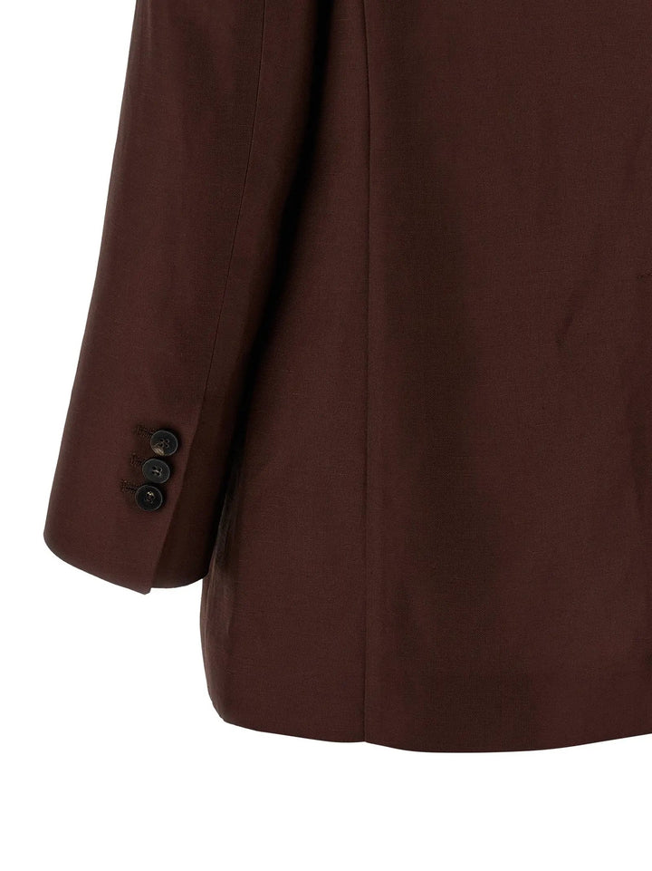 Alberto Biani Brown Viscose Blazer