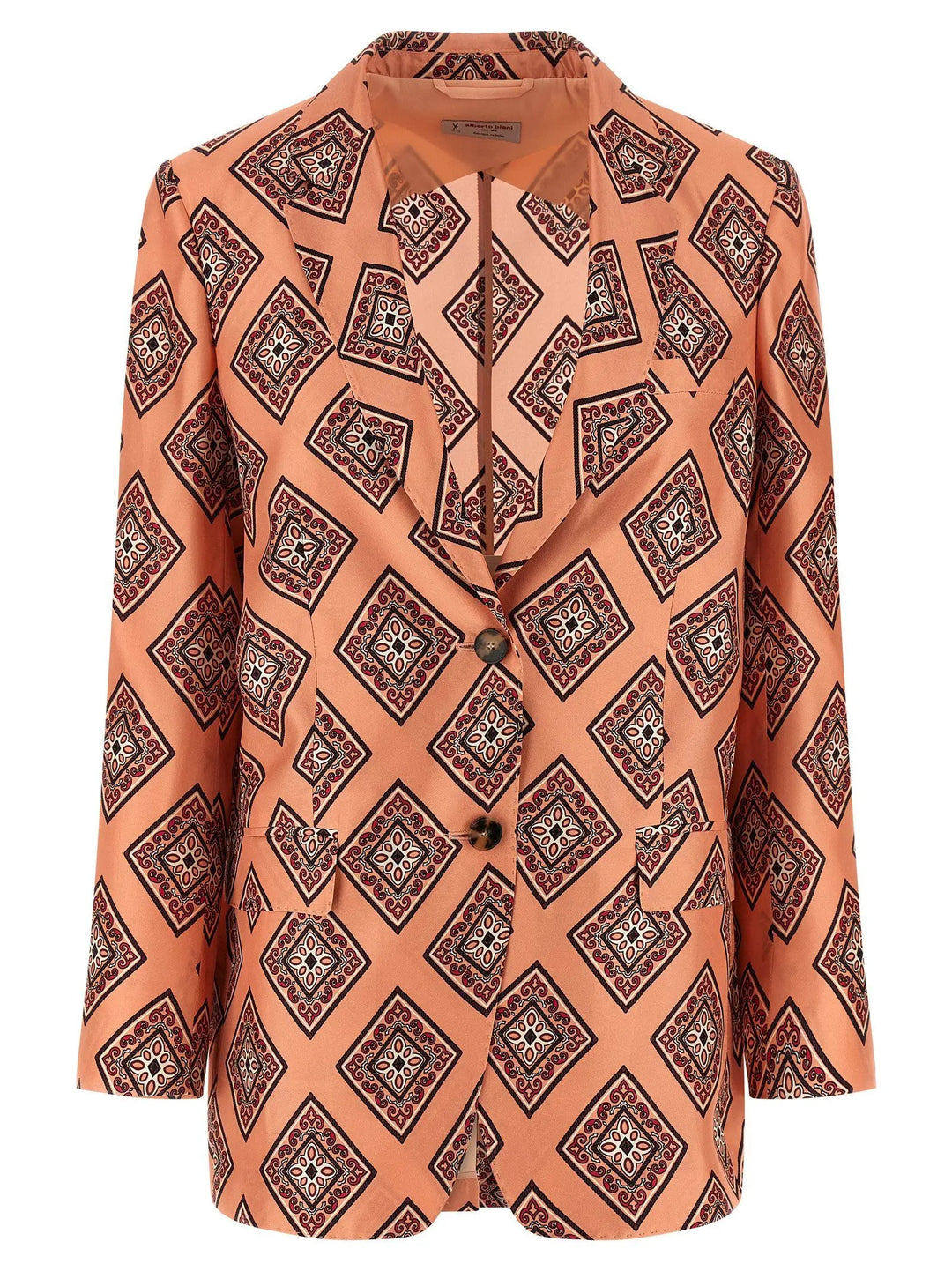 Alberto Biani Multicolor Silk Blazer