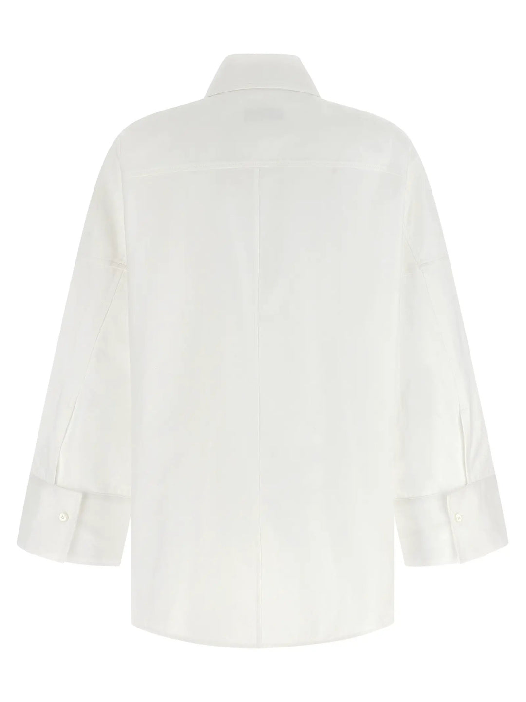 Alberto Biani White Cotton Blouse