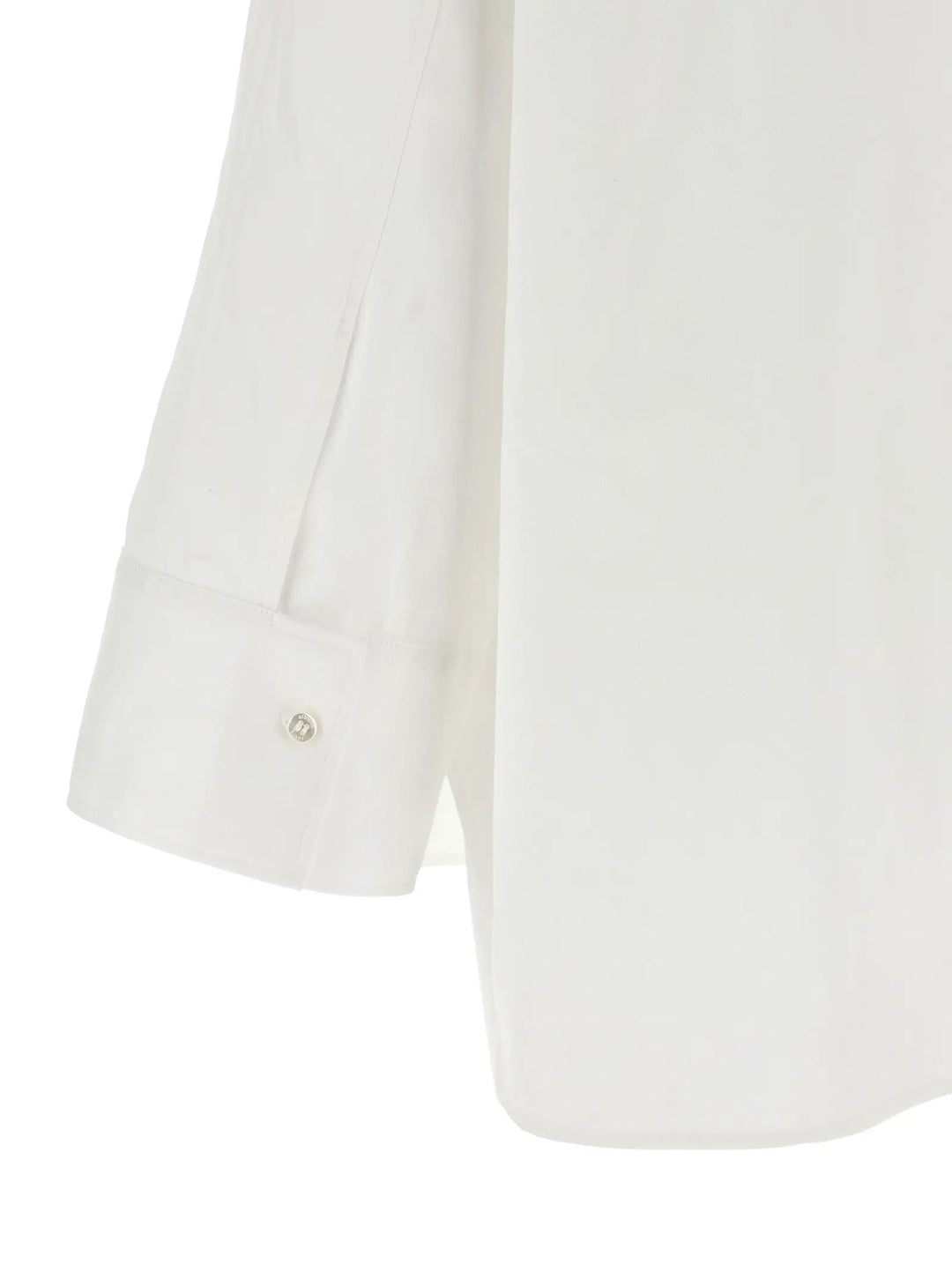 Alberto Biani White Cotton Blouse