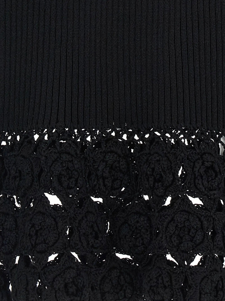Ganni Black Organic Cotton Sleeveless Jacket