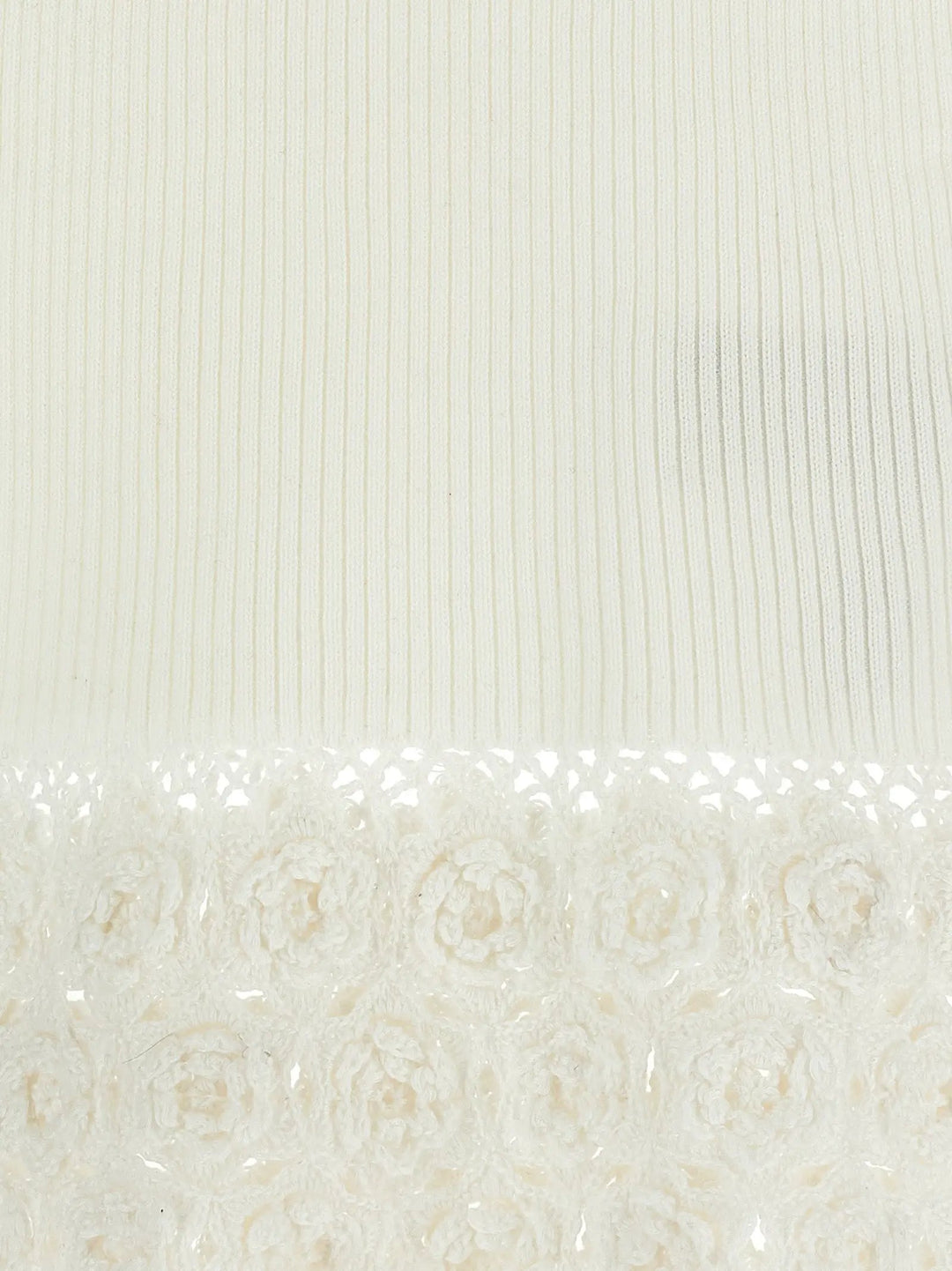 Ganni White Organic Cotton Sleeveless Jacket
