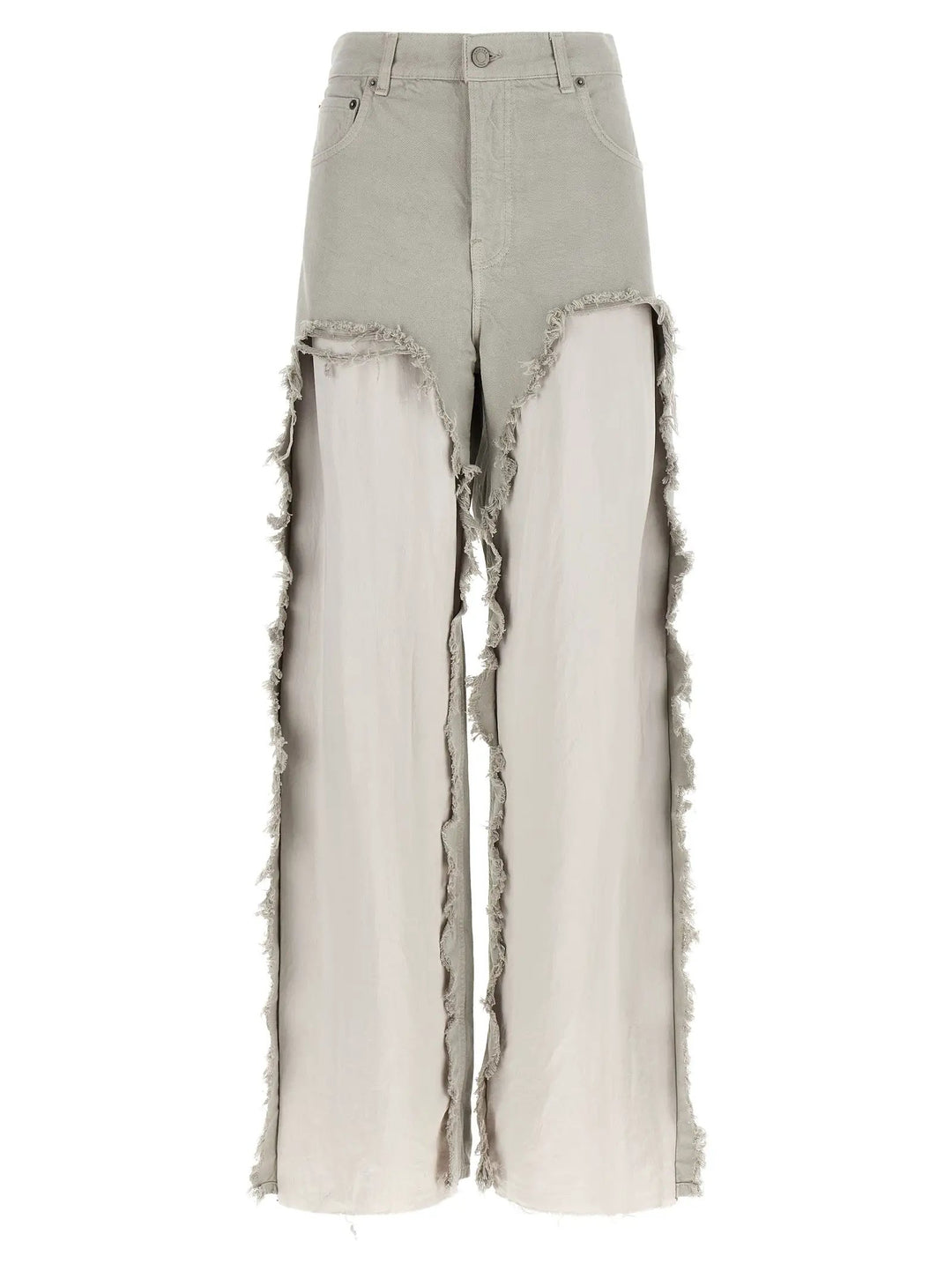 Haikure Gray Cotton Flared Jeans