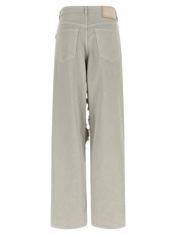 Haikure Gray Cotton Flared Jeans