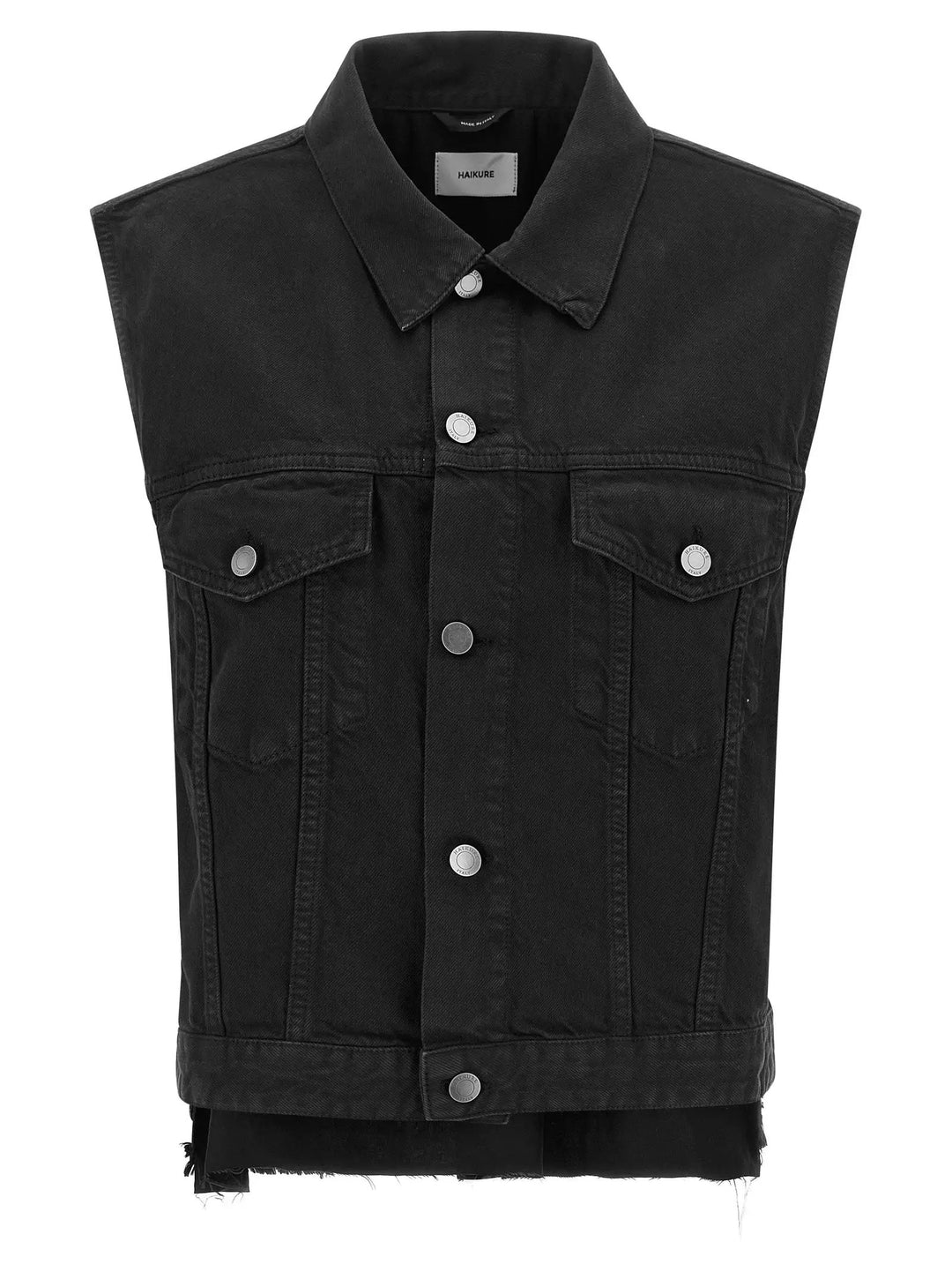 Haikure Sample Sale | Haikure Black Cotton Sleeveless Jacket - | Designer outlet