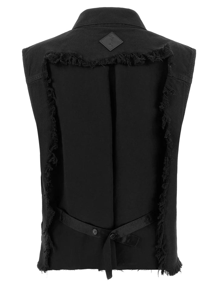 Haikure Sample Sale | Haikure Black Cotton Sleeveless Jacket - | Designer outlet