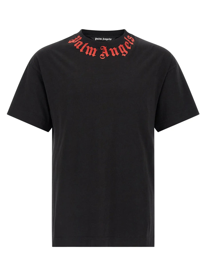 Palm Angels Black Cotton T-Shirt