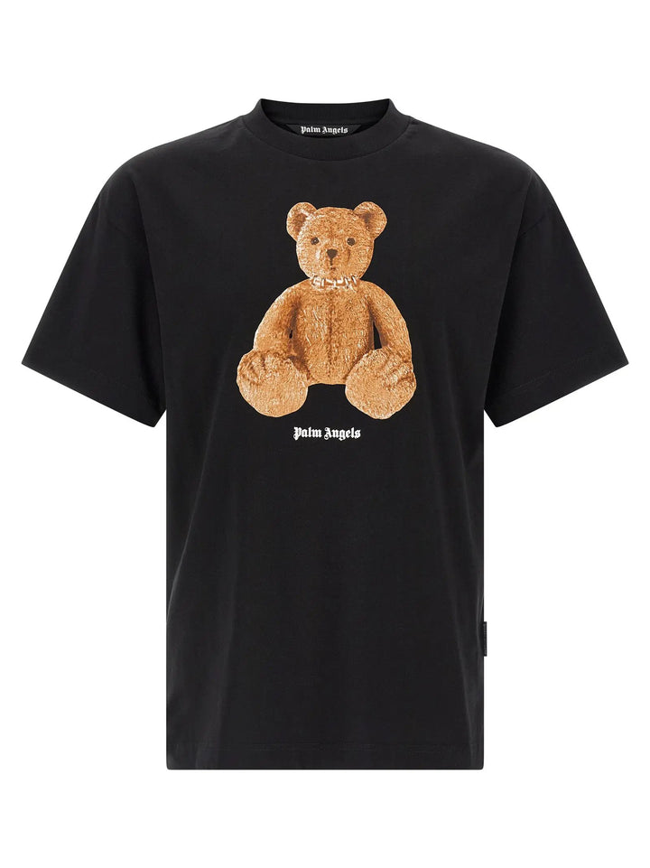 Palm Angels Black Cotton T-Shirt