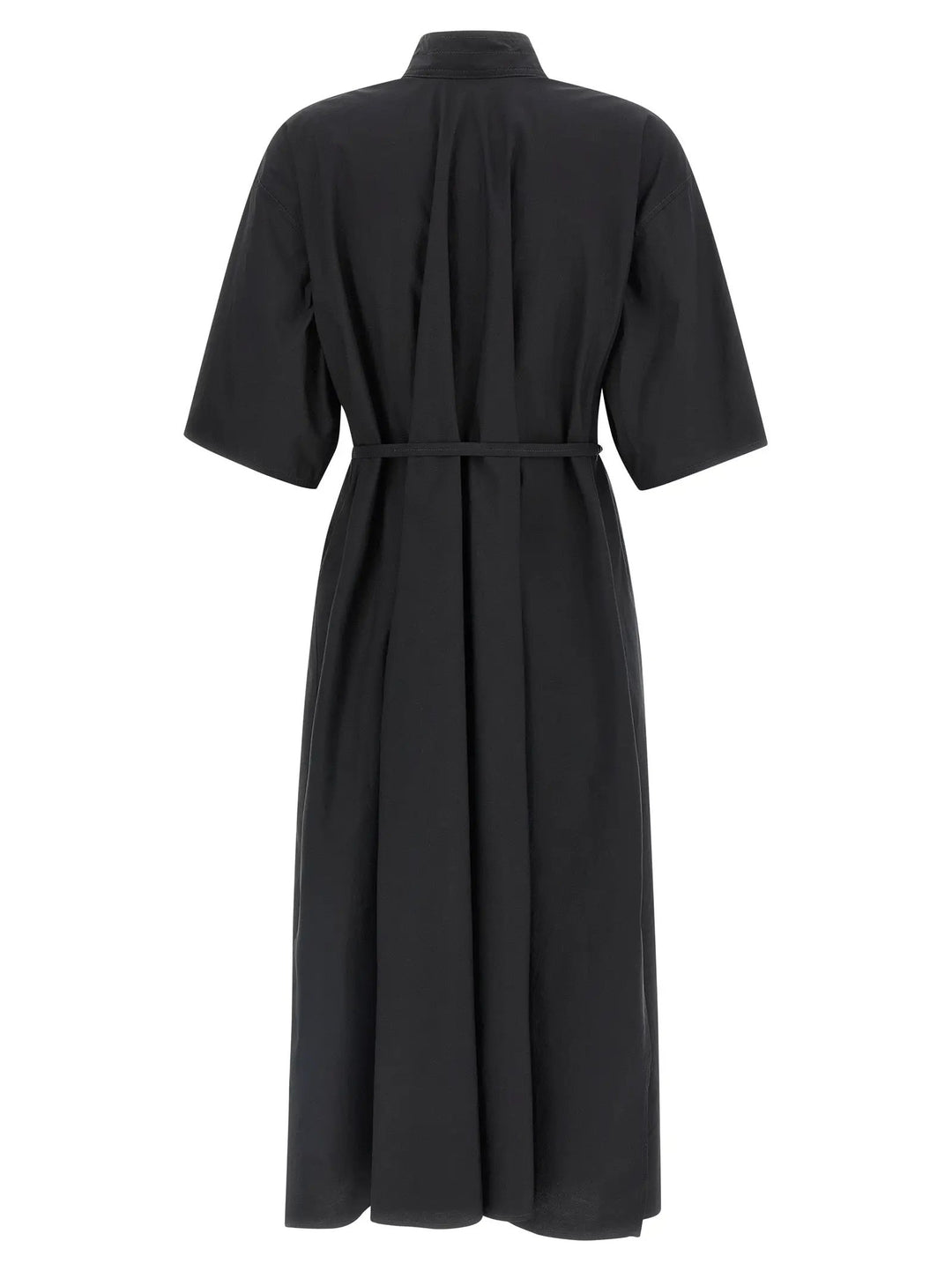 Lemaire Black Cotton Midi Dress