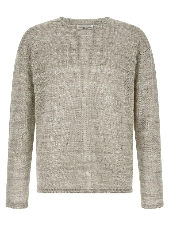 Roberto Collina Gray Cotton Cardigan