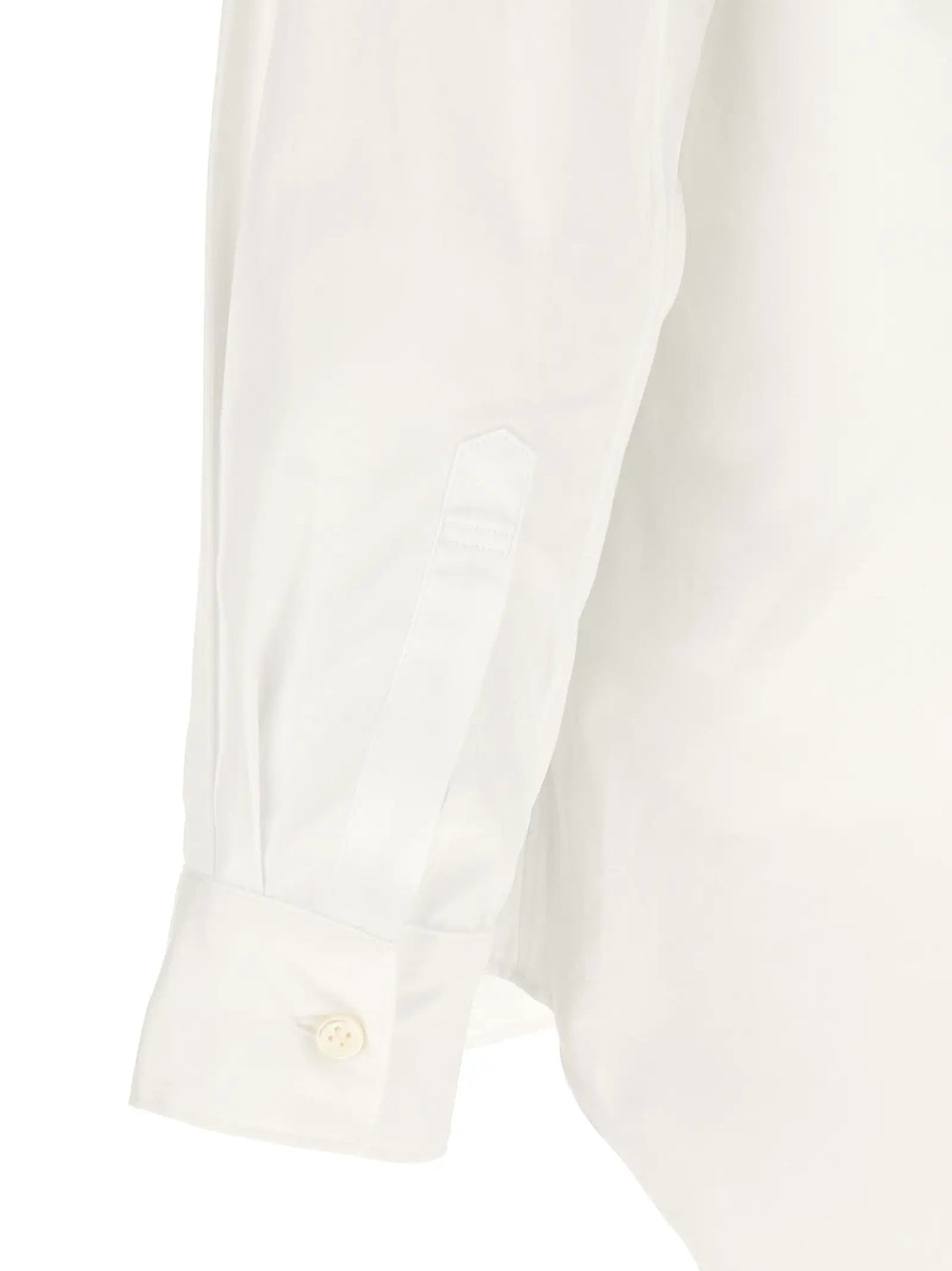 Comme Des Garçons White Cotton Blouse
