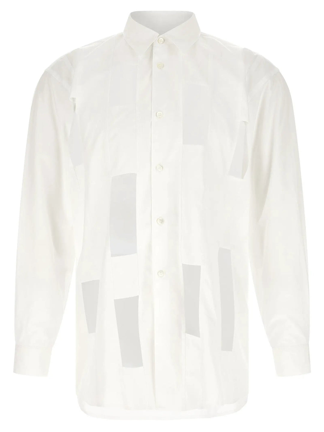 Comme Des Garçons White Cotton Blouse