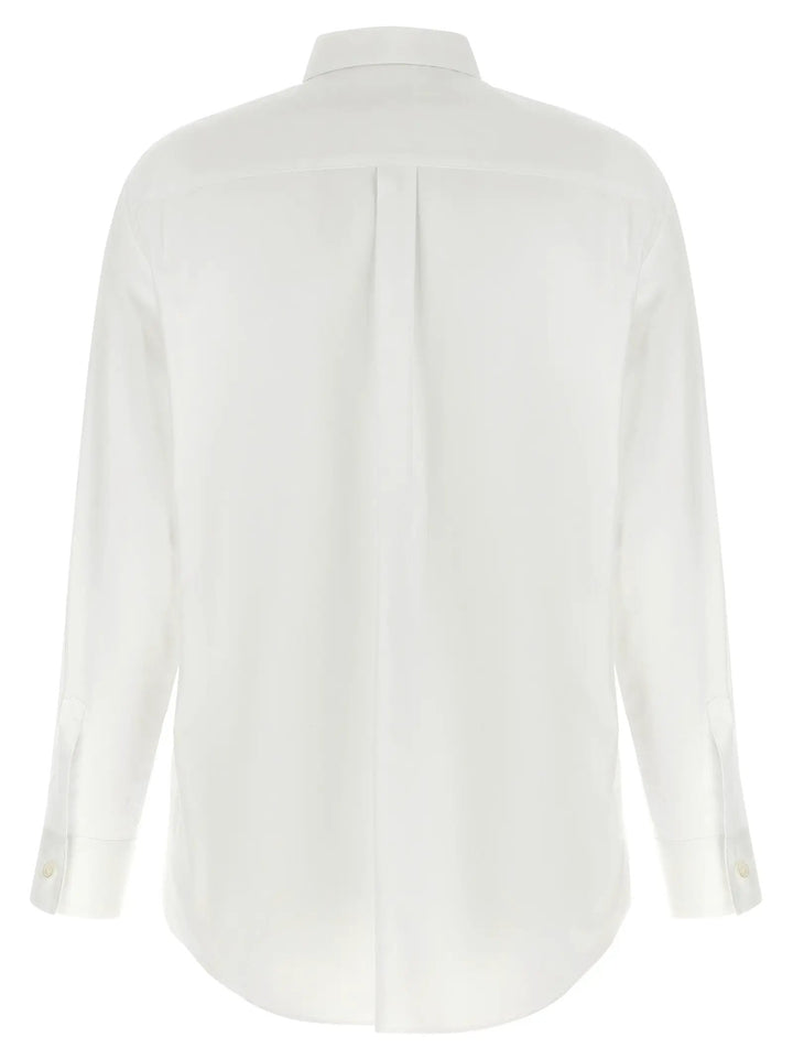 Comme Des Garçons White Cotton Blouse