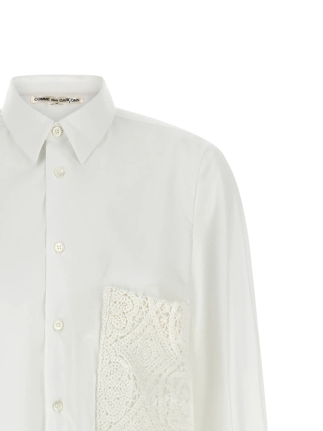 Comme Des Garçons White Cotton Blouse