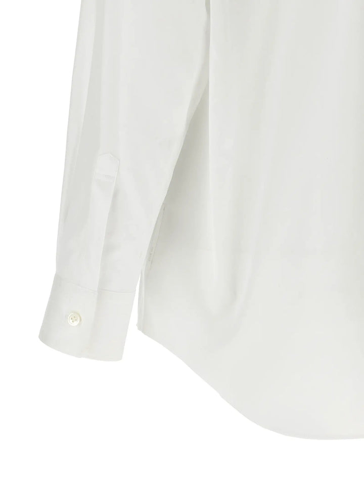 Comme Des Garçons White Cotton Blouse